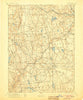 Gilead Connecticut Historical topographic map, 1:62500 scale, 15 X 15 Minute, Year 1892