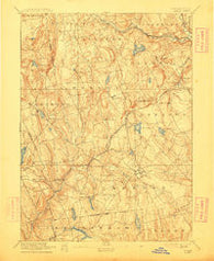 Gilead Connecticut Historical topographic map, 1:62500 scale, 15 X 15 Minute, Year 1892