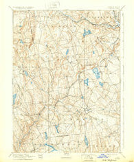 Gilead Connecticut Historical topographic map, 1:62500 scale, 15 X 15 Minute, Year 1892