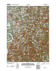 Glastonbury Connecticut Historical topographic map, 1:24000 scale, 7.5 X 7.5 Minute, Year 2012