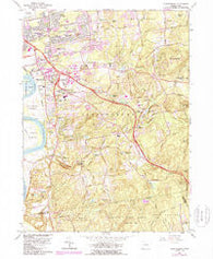Glastonbury Connecticut Historical topographic map, 1:24000 scale, 7.5 X 7.5 Minute, Year 1964