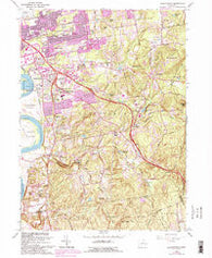 Glastonbury Connecticut Historical topographic map, 1:24000 scale, 7.5 X 7.5 Minute, Year 1964