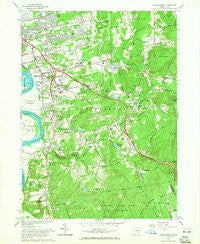 Glastonbury Connecticut Historical topographic map, 1:24000 scale, 7.5 X 7.5 Minute, Year 1964