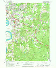 Glastonbury Connecticut Historical topographic map, 1:24000 scale, 7.5 X 7.5 Minute, Year 1964
