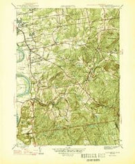 Glastonbury Connecticut Historical topographic map, 1:31680 scale, 7.5 X 7.5 Minute, Year 1946