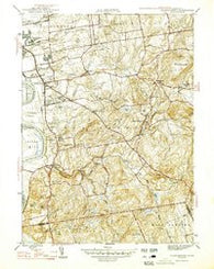 Glastonbury Connecticut Historical topographic map, 1:31680 scale, 7.5 X 7.5 Minute, Year 1946