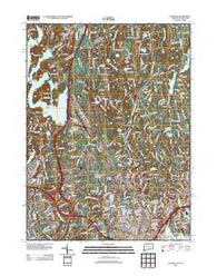 Glenville Connecticut Historical topographic map, 1:24000 scale, 7.5 X 7.5 Minute, Year 2012