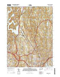 Glenville Connecticut Current topographic map, 1:24000 scale, 7.5 X 7.5 Minute, Year 2015