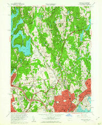 Glenville Connecticut Historical topographic map, 1:24000 scale, 7.5 X 7.5 Minute, Year 1960