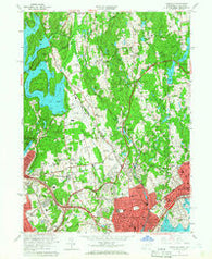 Glenville Connecticut Historical topographic map, 1:24000 scale, 7.5 X 7.5 Minute, Year 1960