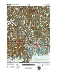 Guilford Connecticut Historical topographic map, 1:24000 scale, 7.5 X 7.5 Minute, Year 2012