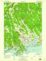 Guilford Connecticut Historical topographic map, 1:24000 scale, 7.5 X 7.5 Minute, Year 1954
