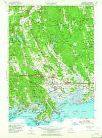 Guilford Connecticut Historical topographic map, 1:24000 scale, 7.5 X 7.5 Minute, Year 1954