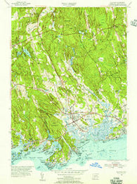 Guilford Connecticut Historical topographic map, 1:31680 scale, 7.5 X 7.5 Minute, Year 1954