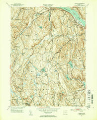 Haddam Connecticut Historical topographic map, 1:31680 scale, 7.5 X 7.5 Minute, Year 1952