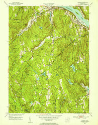 Haddam Connecticut Historical topographic map, 1:31680 scale, 7.5 X 7.5 Minute, Year 1952