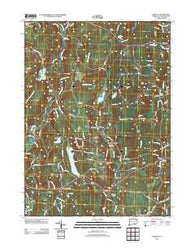 Hampton Connecticut Historical topographic map, 1:24000 scale, 7.5 X 7.5 Minute, Year 2012