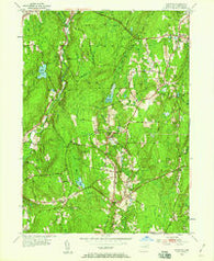 Hampton Connecticut Historical topographic map, 1:24000 scale, 7.5 X 7.5 Minute, Year 1953
