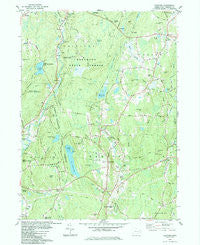 Hampton Connecticut Historical topographic map, 1:24000 scale, 7.5 X 7.5 Minute, Year 1984