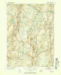 Hampton Connecticut Historical topographic map, 1:31680 scale, 7.5 X 7.5 Minute, Year 1953