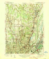 Hartford North Connecticut Historical topographic map, 1:31680 scale, 7.5 X 7.5 Minute, Year 1945