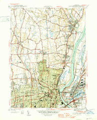 Hartford North Connecticut Historical topographic map, 1:31680 scale, 7.5 X 7.5 Minute, Year 1945