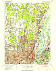 Hartford North Connecticut Historical topographic map, 1:31680 scale, 7.5 X 7.5 Minute, Year 1952