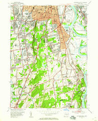 Hartford South Connecticut Historical topographic map, 1:24000 scale, 7.5 X 7.5 Minute, Year 1952