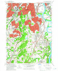Hartford South Connecticut Historical topographic map, 1:24000 scale, 7.5 X 7.5 Minute, Year 1964