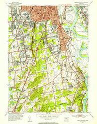 Hartford South Connecticut Historical topographic map, 1:31680 scale, 7.5 X 7.5 Minute, Year 1952