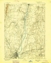 Hartford Connecticut Historical topographic map, 1:62500 scale, 15 X 15 Minute, Year 1892