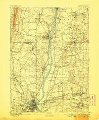 Hartford Connecticut Historical topographic map, 1:62500 scale, 15 X 15 Minute, Year 1892
