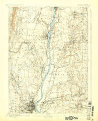 Hartford Connecticut Historical topographic map, 1:62500 scale, 15 X 15 Minute, Year 1892