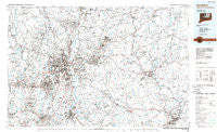 Hartford Connecticut Historical topographic map, 1:100000 scale, 30 X 60 Minute, Year 1986
