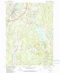 Jewett City Connecticut Historical topographic map, 1:24000 scale, 7.5 X 7.5 Minute, Year 1984