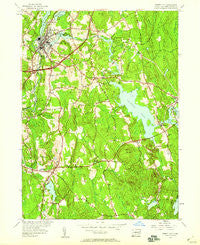 Jewett City Connecticut Historical topographic map, 1:24000 scale, 7.5 X 7.5 Minute, Year 1953