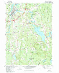 Jewett City Connecticut Historical topographic map, 1:24000 scale, 7.5 X 7.5 Minute, Year 1984