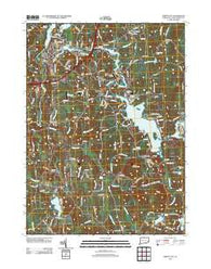 Jewett City Connecticut Historical topographic map, 1:24000 scale, 7.5 X 7.5 Minute, Year 2012
