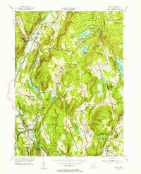 Kent Connecticut Historical topographic map, 1:31680 scale, 7.5 X 7.5 Minute, Year 1955