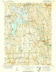 Litchfield Connecticut Historical topographic map, 1:31680 scale, 7.5 X 7.5 Minute, Year 1950