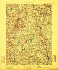 Litchfield Connecticut Historical topographic map, 1:125000 scale, 30 X 30 Minute, Year 1904