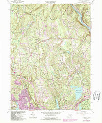 Long Hill Connecticut Historical topographic map, 1:24000 scale, 7.5 X 7.5 Minute, Year 1964