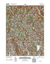 Long Hill Connecticut Historical topographic map, 1:24000 scale, 7.5 X 7.5 Minute, Year 2012