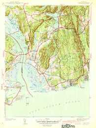 Lyme Connecticut Historical topographic map, 1:31680 scale, 7.5 X 7.5 Minute, Year 1941