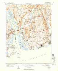 Lyme Connecticut Historical topographic map, 1:31680 scale, 7.5 X 7.5 Minute, Year 1951