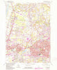 Manchester Connecticut Historical topographic map, 1:24000 scale, 7.5 X 7.5 Minute, Year 1963