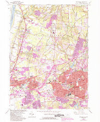 Manchester Connecticut Historical topographic map, 1:24000 scale, 7.5 X 7.5 Minute, Year 1963