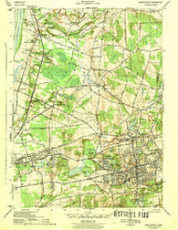 Manchester Connecticut Historical topographic map, 1:31680 scale, 7.5 X 7.5 Minute, Year 1944