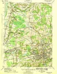 Manchester Connecticut Historical topographic map, 1:31680 scale, 7.5 X 7.5 Minute, Year 1944