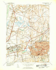 Manchester Connecticut Historical topographic map, 1:31680 scale, 7.5 X 7.5 Minute, Year 1952